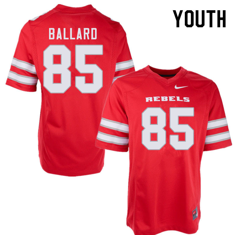 Youth #85 Patrick Ballard UNLV Rebels College Football Jerseys Sale-Red - Click Image to Close